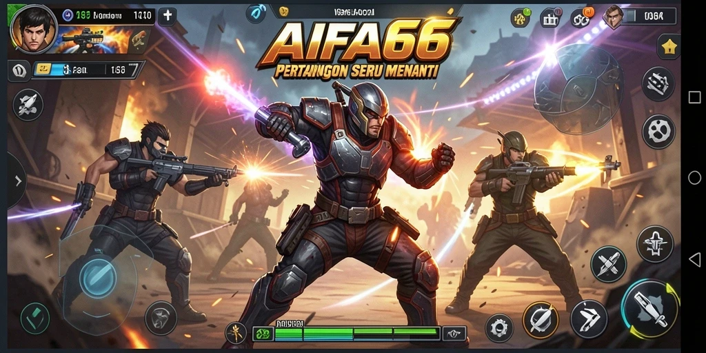 Tampilan seru gameplay AIFA66 yang mendebarkan dan penuh aksi.
